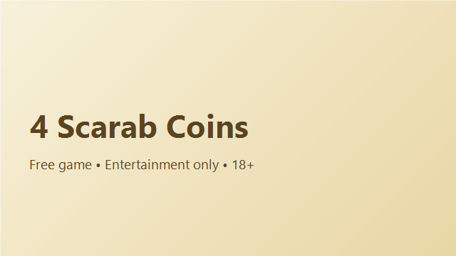 4 Scarab Coins game cover