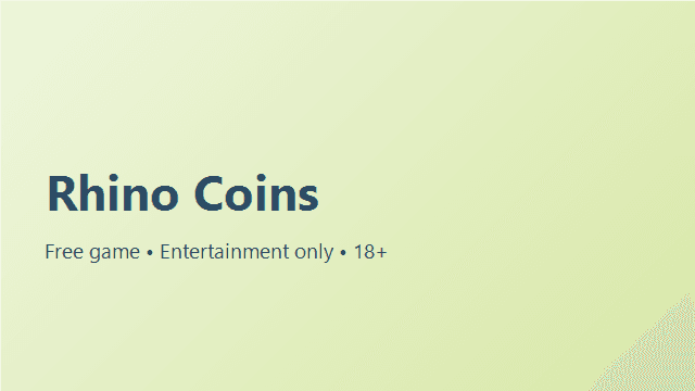 Rhino Coins game cover