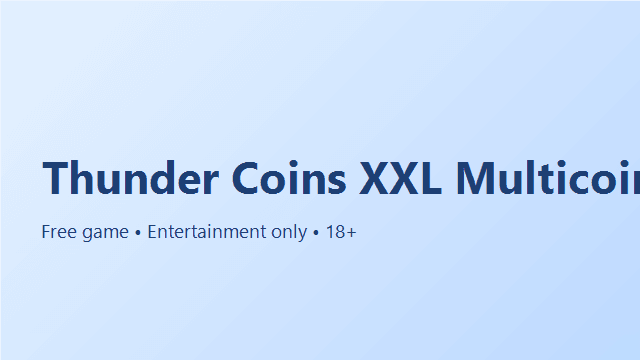 Thunder Coins XXL Multicoin game cover